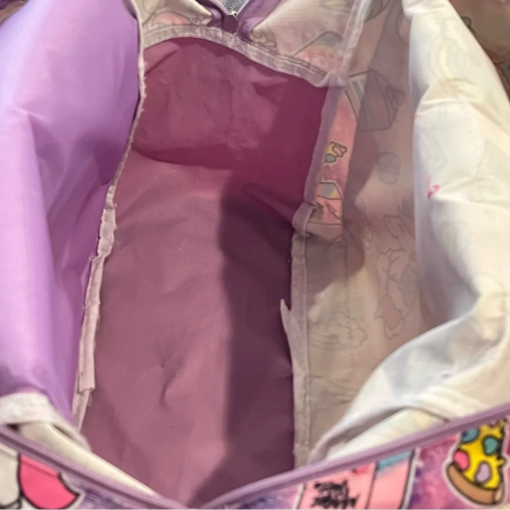 Maverickny Purple Unicorn Backpack School Bag 2 Pockets Adjustable Straps